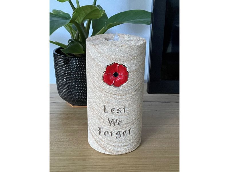 Eternal Remembrance Candle - Red Poppy
